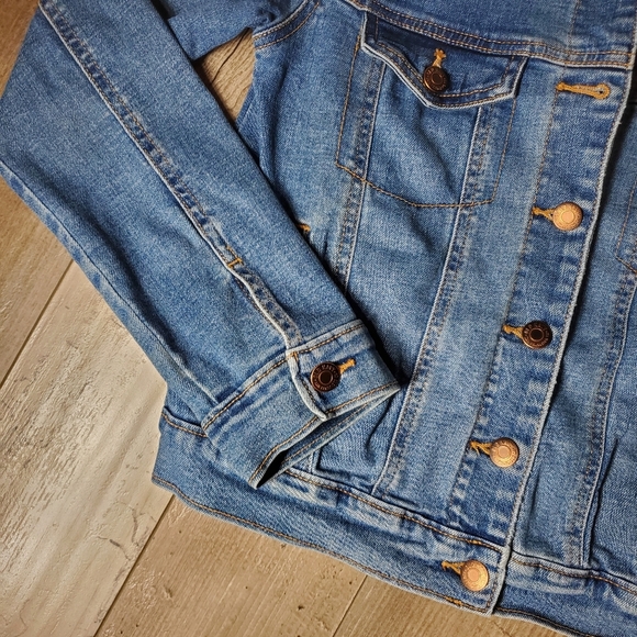 Old Navy Blue Classic Jean Jacket Girls Size XL 14 EUC - Picture 10 of 16